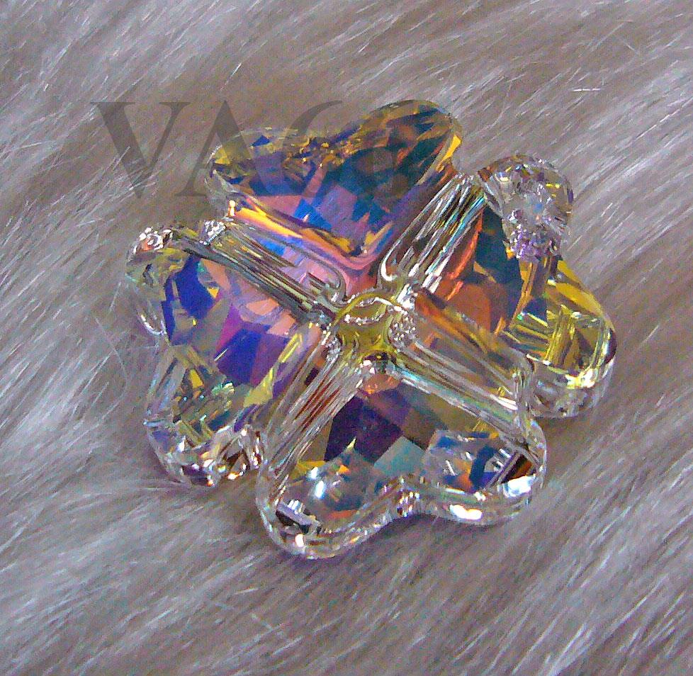 6764 19mm 28mm Swarovski Pendant - Four Leaf Clover Crystal 1p Craft