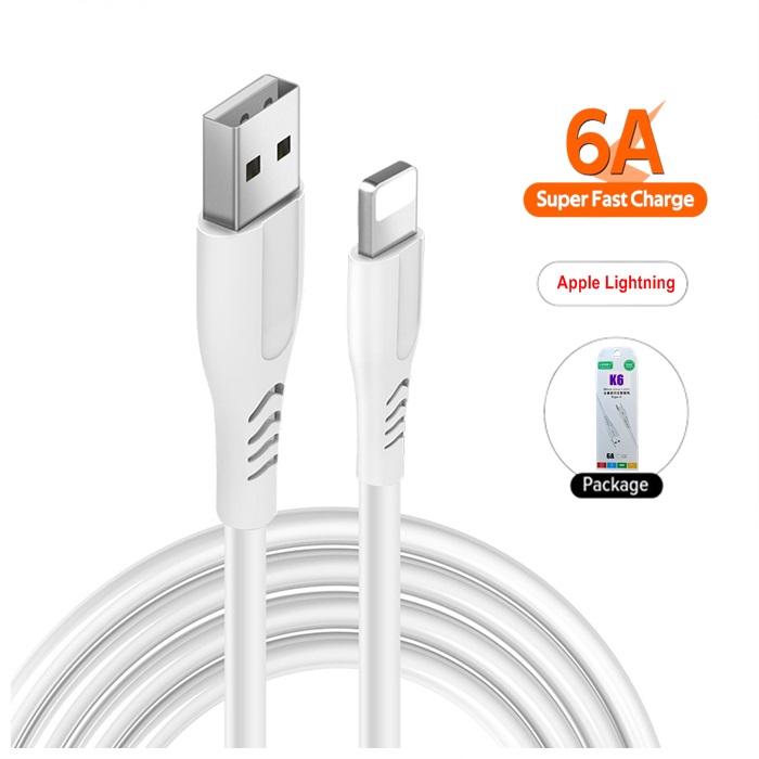 6A Fast Charge Data Transfer Cable For Apple iphone K6