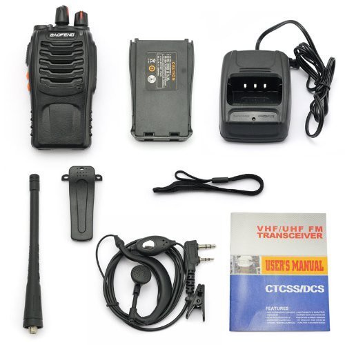 6PCs Baofeng BF-888S Walkie Talkies Two-way Portable CB Radio(black)