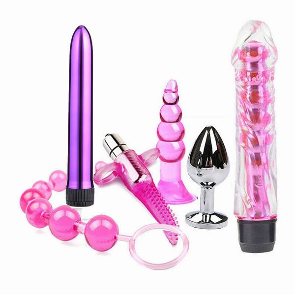 6pcs Butt Plug Kit (Sex Play) Vibration Special Body Massager