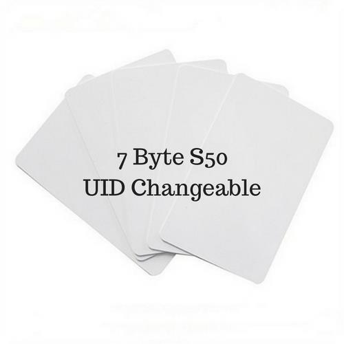 7 Byte MF 13.56mhz UID Magic Non-Backdoor Command Thin Cards (White) 