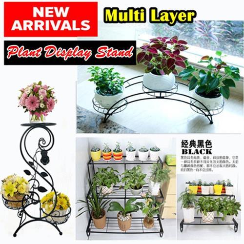 7 FLOWER POTS IRON STAND PLANTS FLO (end 12/20/2019 5:15 PM)