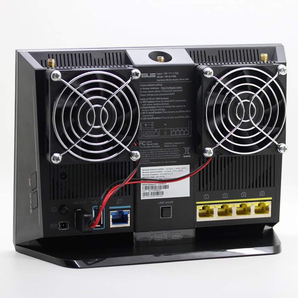 70mm Router Cooling Fan Heat Radiator USB Power Ultra Silent for ASUS AC68U AC