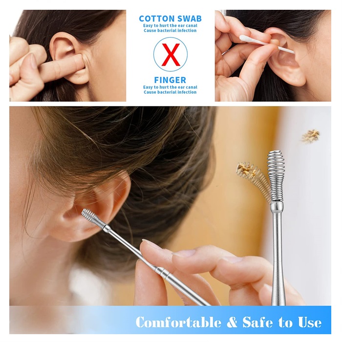 7pcs Ear Pick Earwax Removal Kit, Ear Cleansing Stainless Steel Tool
