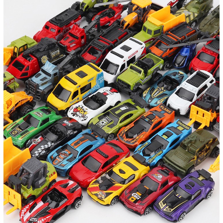 7PCS Toys Car Kids Toys Alloy Car Model Truck 1:64 Diecast Metal Car Model Chi
