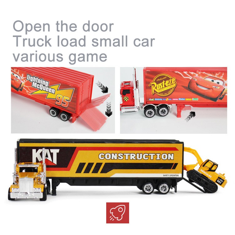 7PCS Toys Car Kids Toys Alloy Car Model Truck 1:64 Diecast Metal Car Model Chi