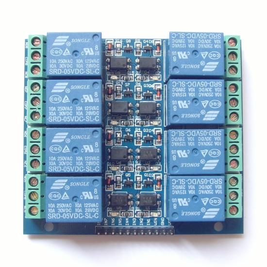8 channel relay opto-isolated 5V 10A Relay Module for Arduino