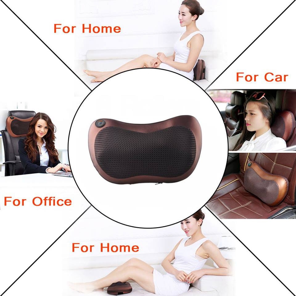 8 Roller Car Massage Home Office Massage Roller Electronics Body Pillow Massag