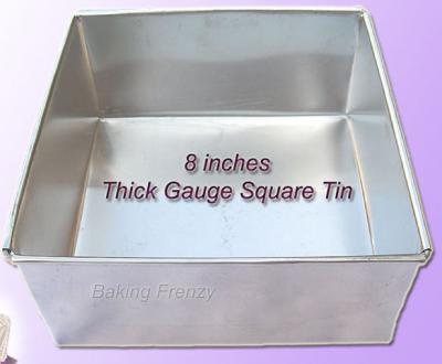 5 inch square cake tin