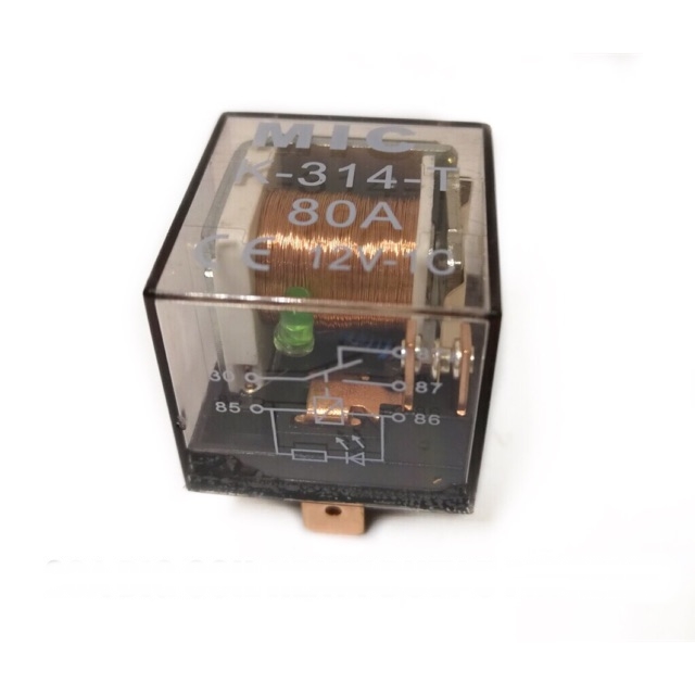 80A 5 Pin Relay Big Coil Copper Connect Pin Heavy Duty High Performance
