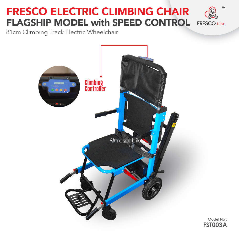 81cm Track Climbing Wheelchair Flagship Model with Speed Control