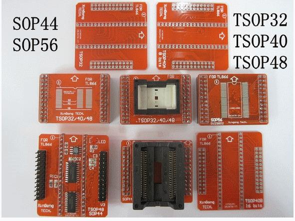 8pcs Adapters MiniPro TL866 Universal Programmer TSOP32