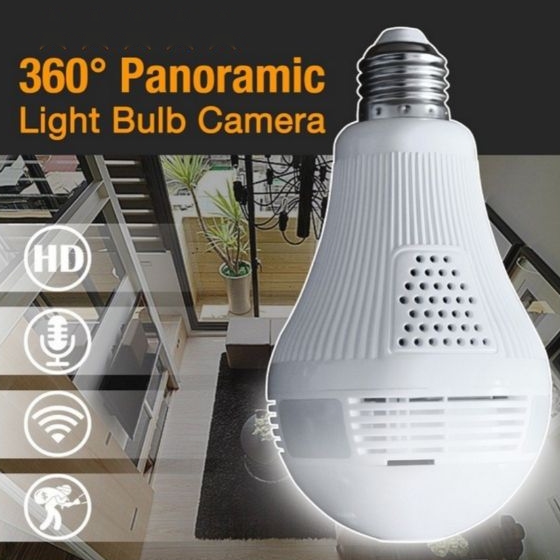 960P Bulb Light IP Camera 360degree Wireless Wifi Camera 1.3MP Home Security C