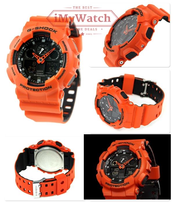 g shock orange colour watch