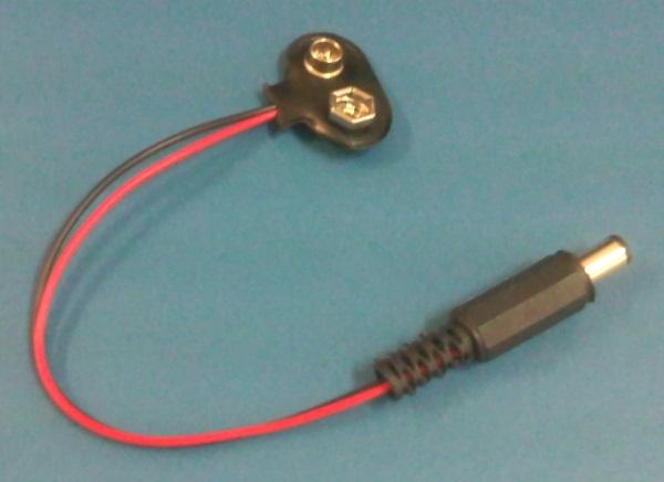 9V Battery snap with 5.5x2.1mm DC Power Male Plug Connector