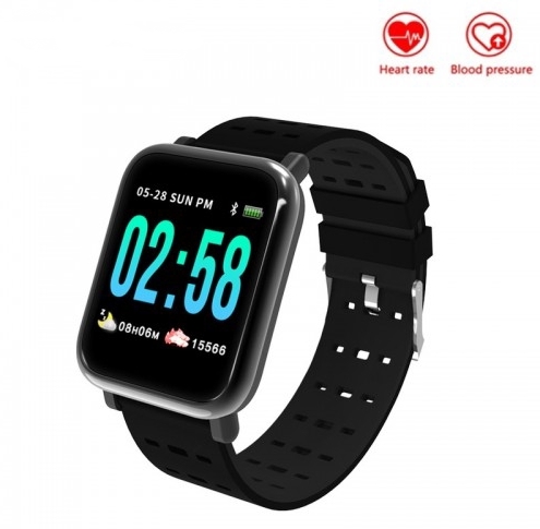 A6 Heart Rate Blood Pressure Monitor Sport Fitness Smart Watch For IOS Android