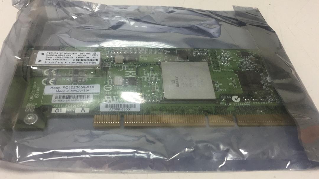 A7388A HP Emulex PCIx FC 2GB HBA 1-Port Card A7388-63001 366027-001
