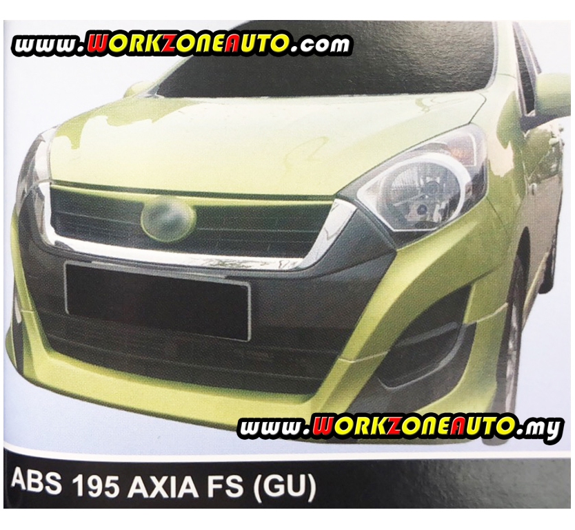 ABS195 Perodua Axia ABS Front Skirt (end 1/19/2022 12:00 AM)