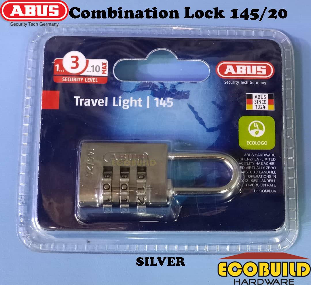 ABUS PadLock Combination Lock 145/20 ~ Travel Light ~ Lock Tag