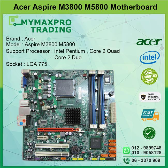 Acer Aspire M3800 M5800 Motherboard (end 10/7/2021 2:34 PM)