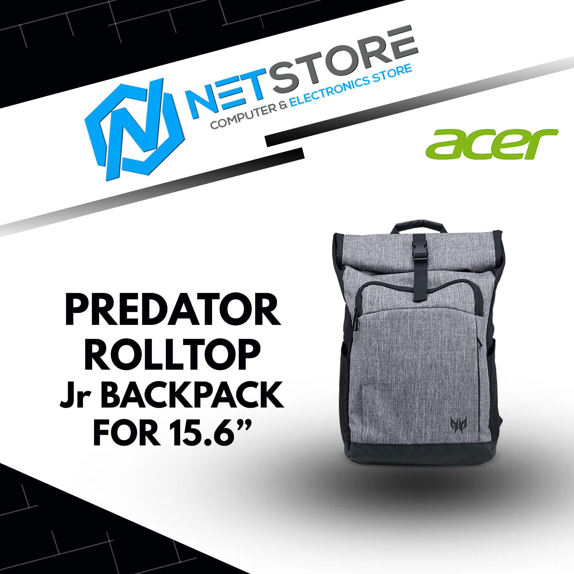 predator rolltop jr backpack