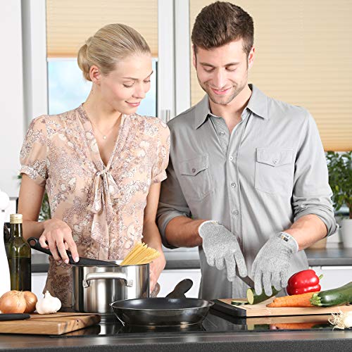 Work Cutting Gloves Cut Resistant Kitchen Safety Gloves Kevlar Gloves for Kitchen Mandala Slicer Vegetable Slice Fruit Peeling Wood Carving Garden