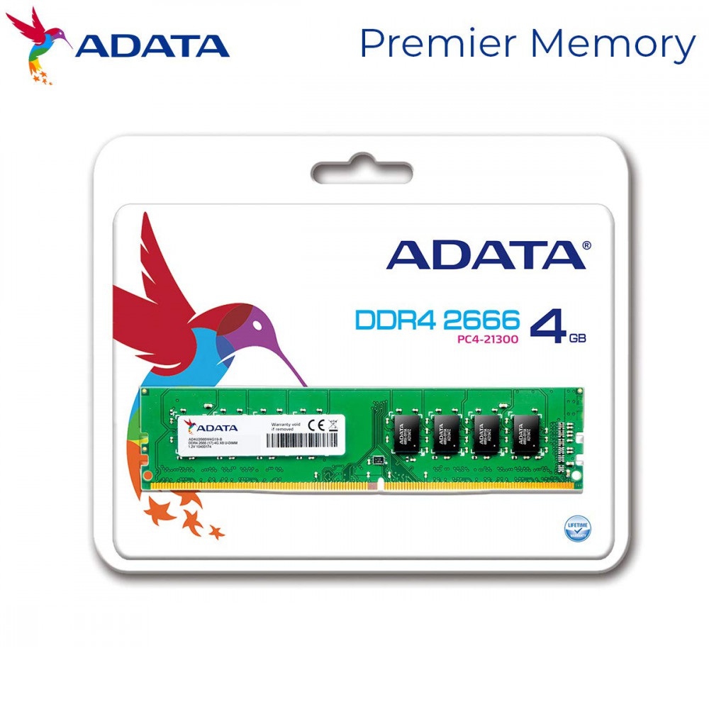 ADATA 4GB DDR4 2666MHZ DESKTOP RAM (AD4U2666J4G19-R)
