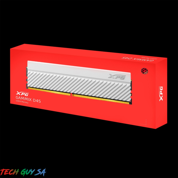 ADATA XPG GAMMIX  D45 8GB CL16 DDR4 3200MHz RAM-WHITE
