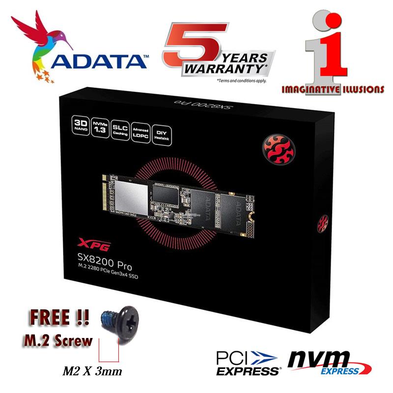 ADATA XPG SX8200 PRO 1TB M.2 2280 SSD PCIe NVMe + Heatsink
