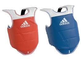 Adidas Taekwondo Karate Silat Body Protector Vest Sparring Reversible