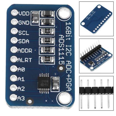 ADS1115 16 Bit 4 Channel I2C IIC ADC Module Develop Board for Arduino