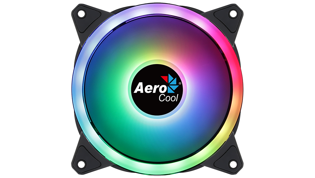 AEROCOOL DUO 12 120mm RGB CASING FAN WITH 6-PIN CONNECTOR