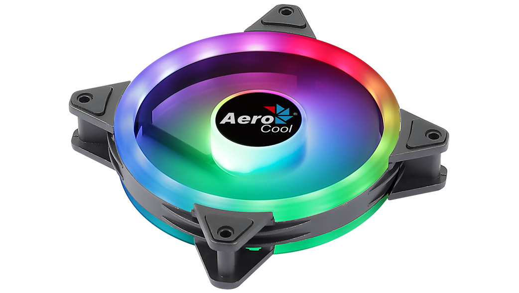 AEROCOOL DUO 12 120mm RGB CASING FAN WITH 6-PIN CONNECTOR