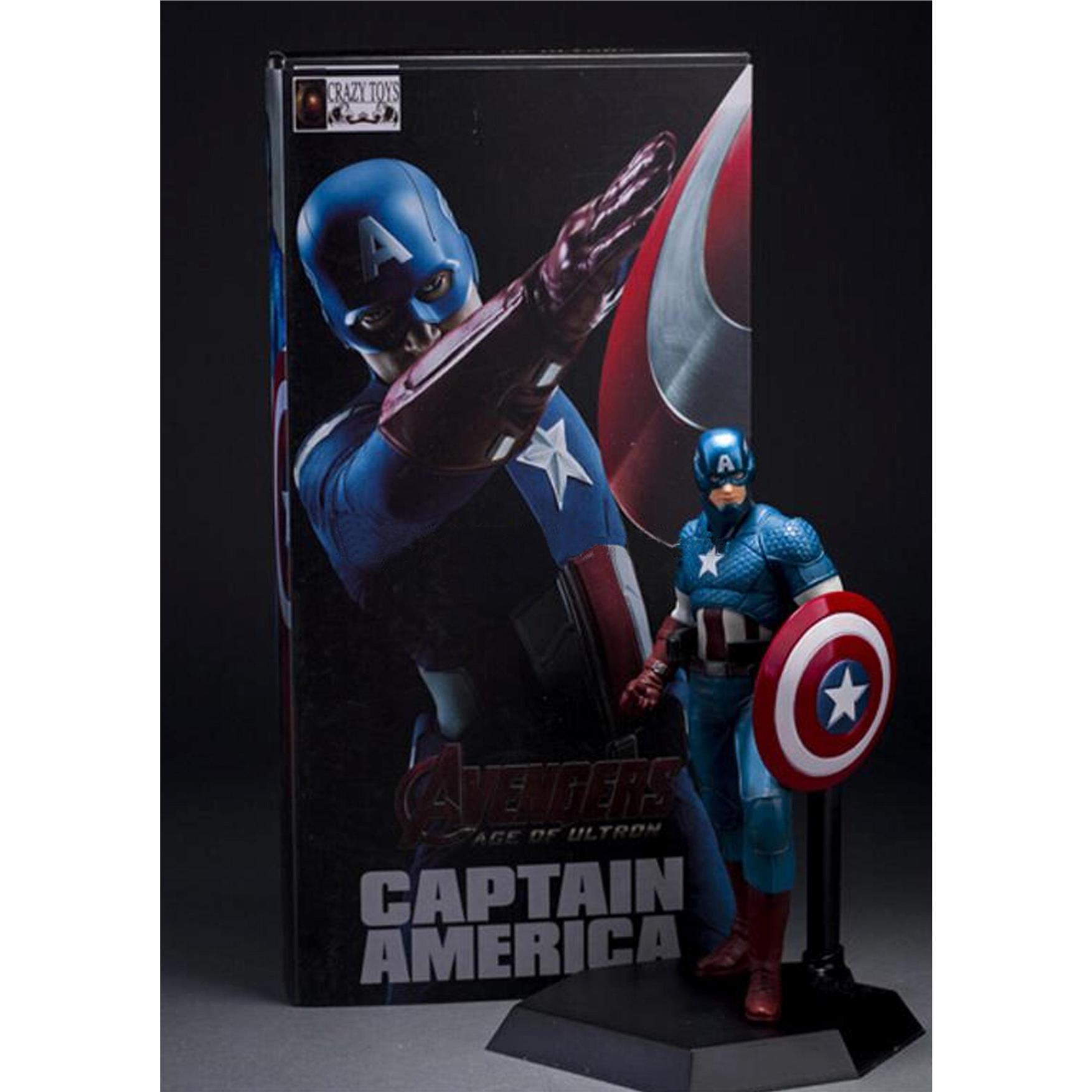 Age Of Ultron Crazy Toys Superhero Captain America Action Statue Fig Age Of Ultron Crazy Toys Superhero Captain America Action Statue Fig