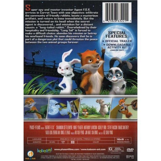 Agent Fox Animated Movie DVD (end 4/9/2021 12:00 AM)