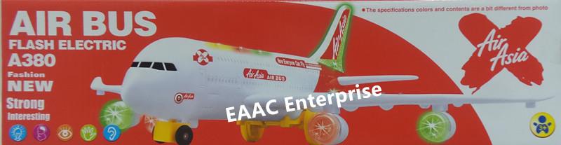 Air Asia Air Bus A380 Cargo Passenger Aeroplane Flash Light & Sound