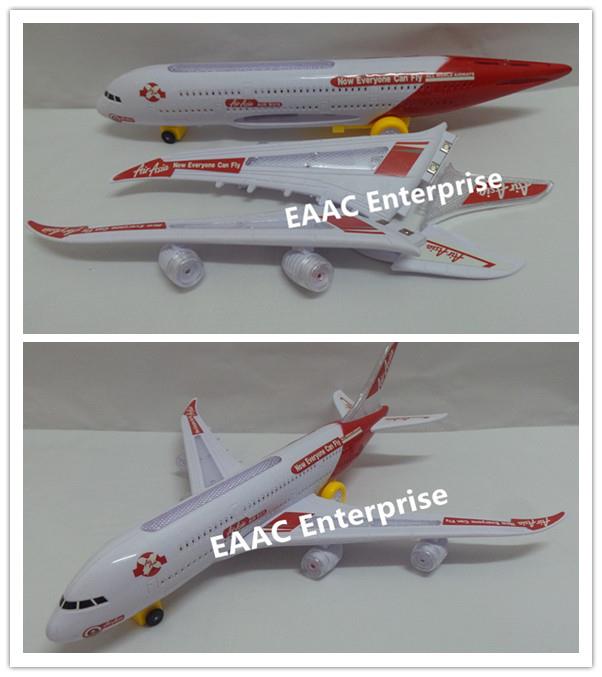 Air Asia Air Bus A380 Cargo Passenger Aeroplane Flash Light & Sound