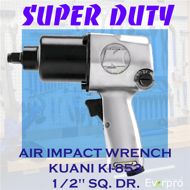 AIR IMPACT WRENCH KUANI KI-853 1/2&quot; SQ. DR. SUPER DUTY