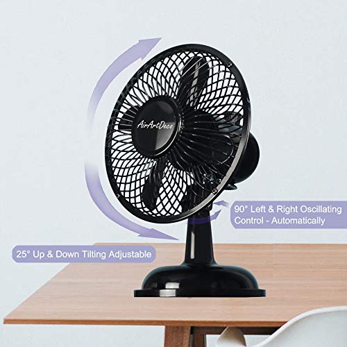 small oscillating desk fan