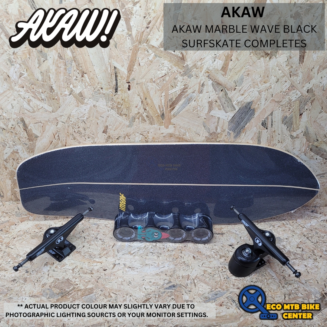 AKAW MARBLE WAVE BLACK SURFSKATE COMPLETES