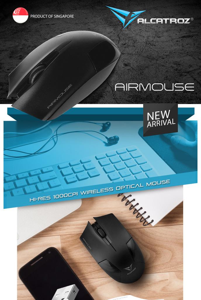 Alcatroz AirMouse Wireless Optical Mouse