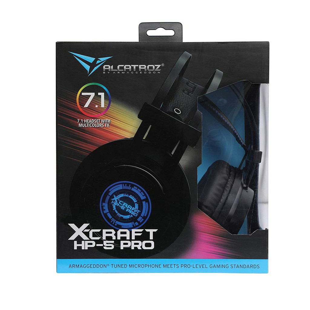 Alcatroz X-CRAFT HP 5 PRO GAMING HEADSET HEADPHONE 7.1 SURROUND SOUND With MIC