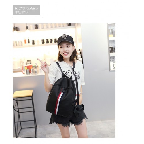 Alphabag Women Casual Backpack Bag Leather Waterproof Travel Bag 230
