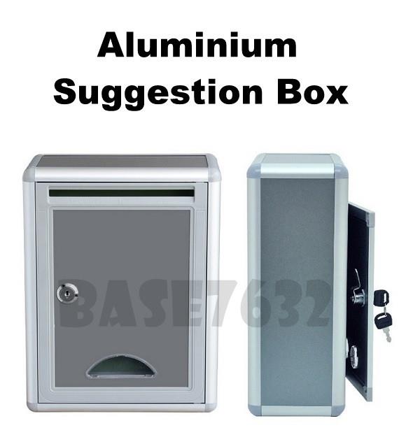 Aluminium Suggestion Mailbox Letter Box with Window 1988.1