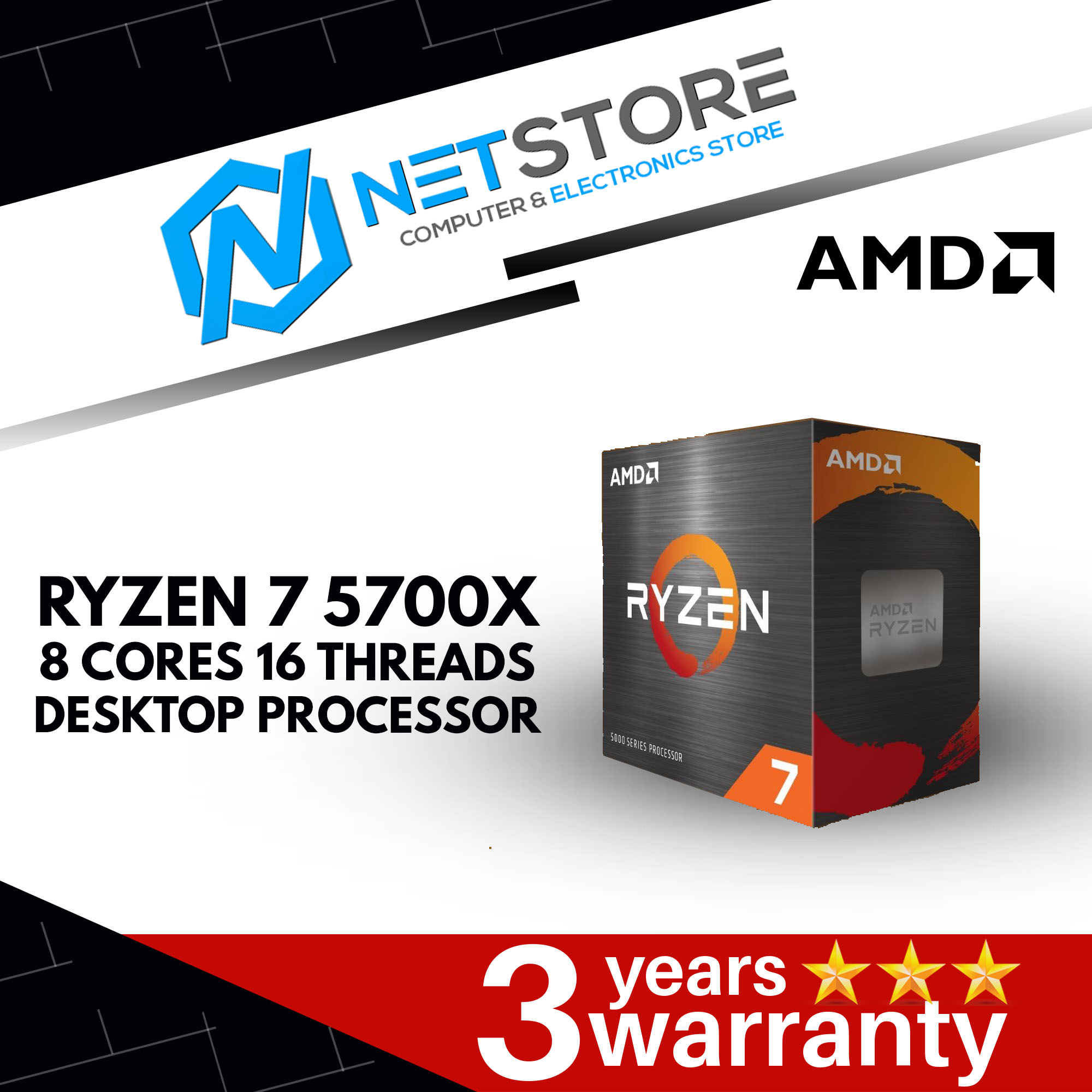 AMD RYZEN 7 5700X 8 CORES 16 THREAD end 2 19 2024 12 00 AM 