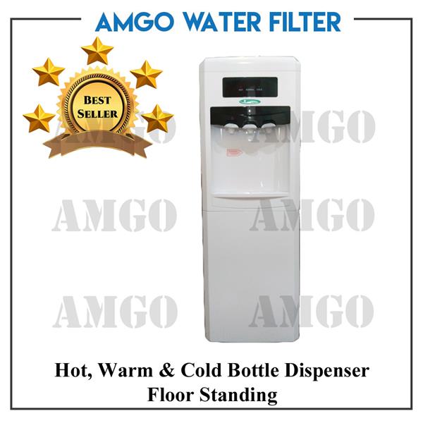 AMGO 11F Hot,Warm And Cold Floor Standing Water Dispenser Bottle Type