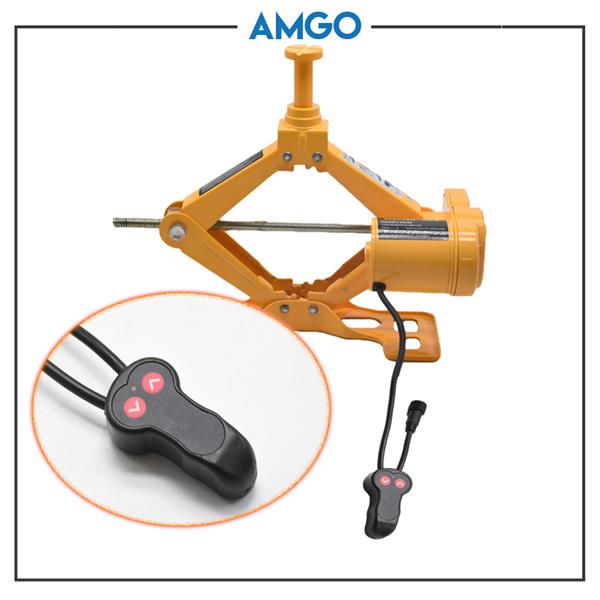 AMGO 12V Electric Car Jack With Electric Wrench 2.5 Ton
