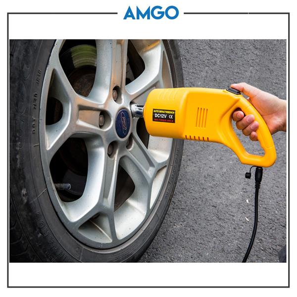 AMGO 12V Electric Car Jack With Electric Wrench 2.5 Ton