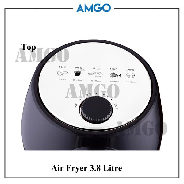 AMGO 3.8L Capacity Air Fryer [Malaysia 3-Pin Plug]