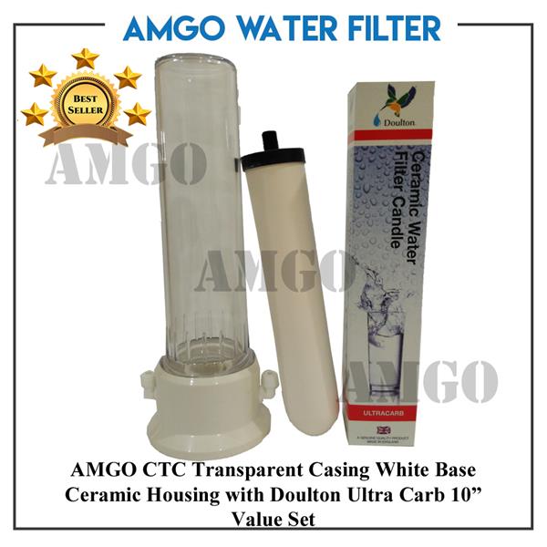 AMGO CTC Ceramic Housing With Doulton UltraCarb 10" Short Mount Set